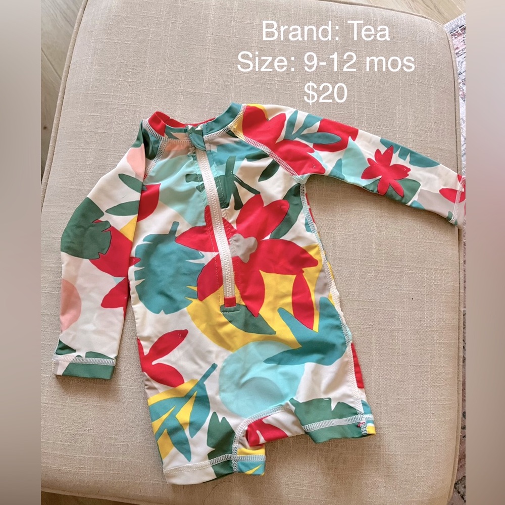 Baby girl’s Tea Collection brand swimsuit (9-12 months).